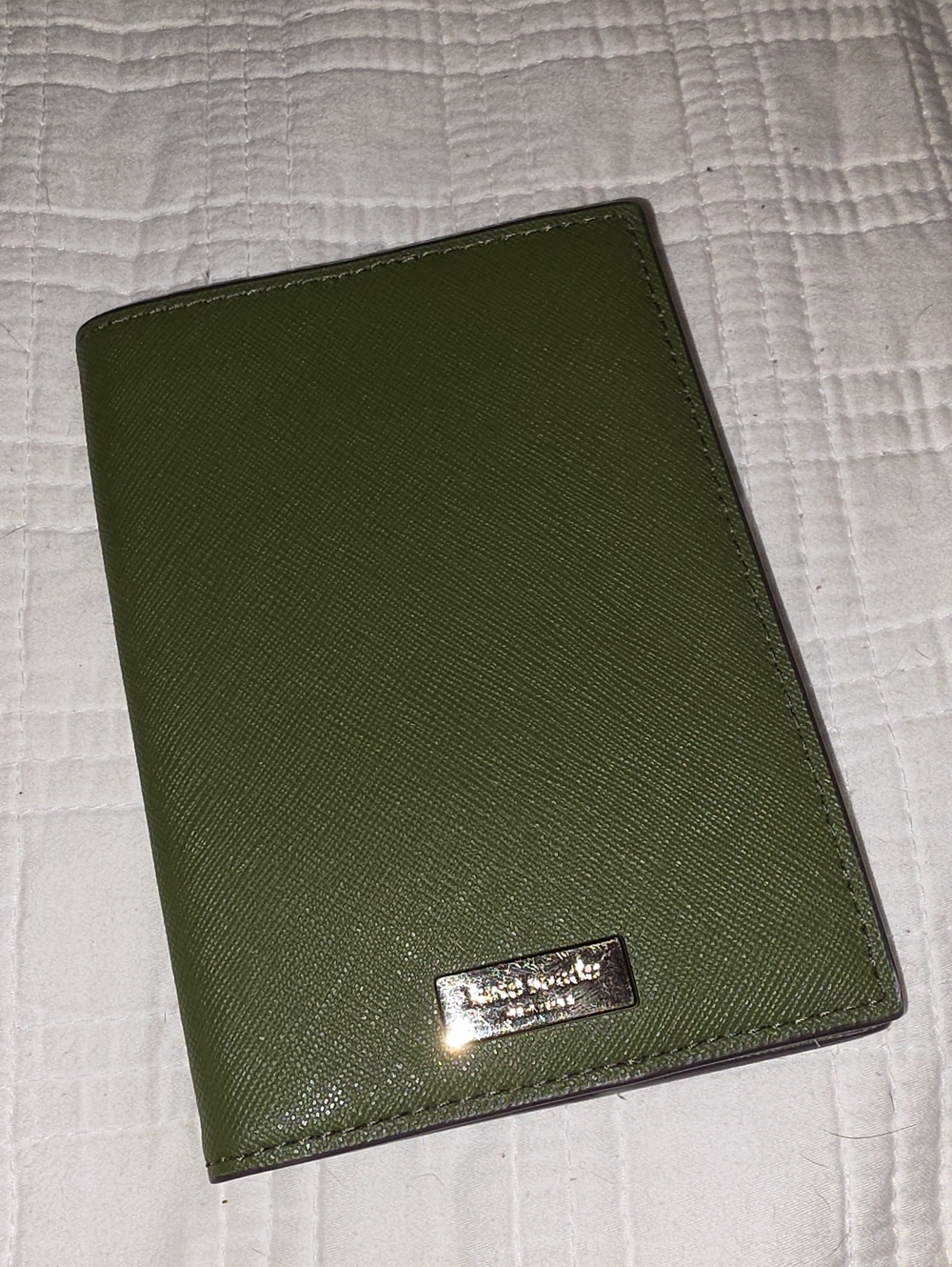 Kate Spade Passport Holder Green EUC